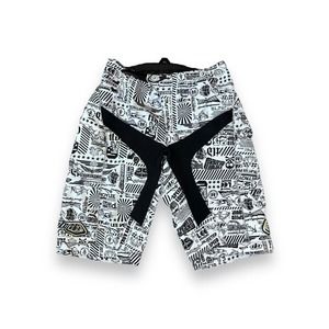Troy Lee Designs White Graphic Mt Bike Cycling Shorts Men's 38 TLD BMX